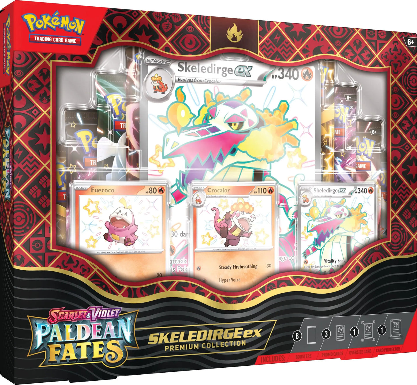 Scarlet & Violet-Paldean Fates Skeledirge ex Premium Collection Pokemon TCG