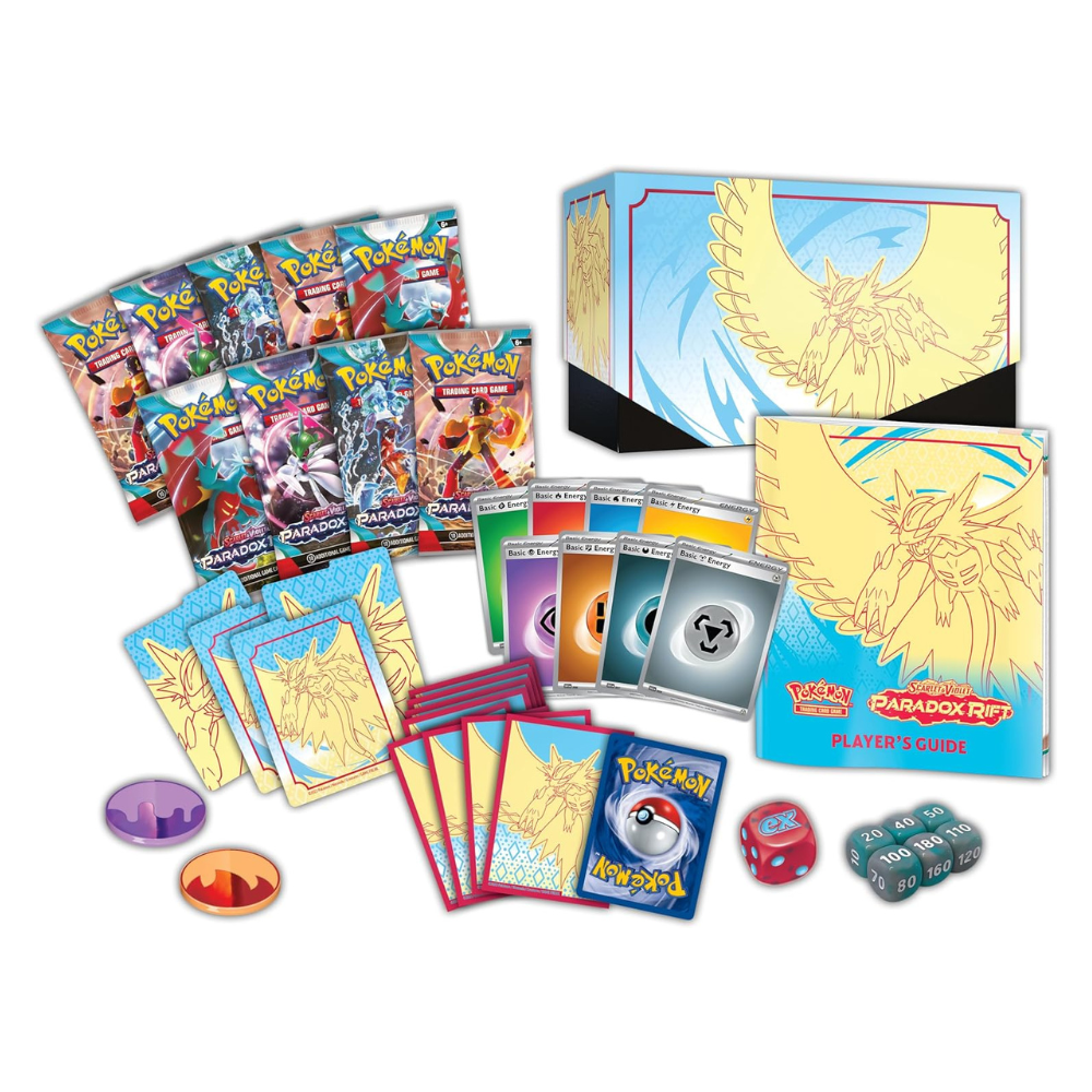 Pokemon Scarlet & Violet: Paradox Rift Elite Trainer Box - Roaring Moon