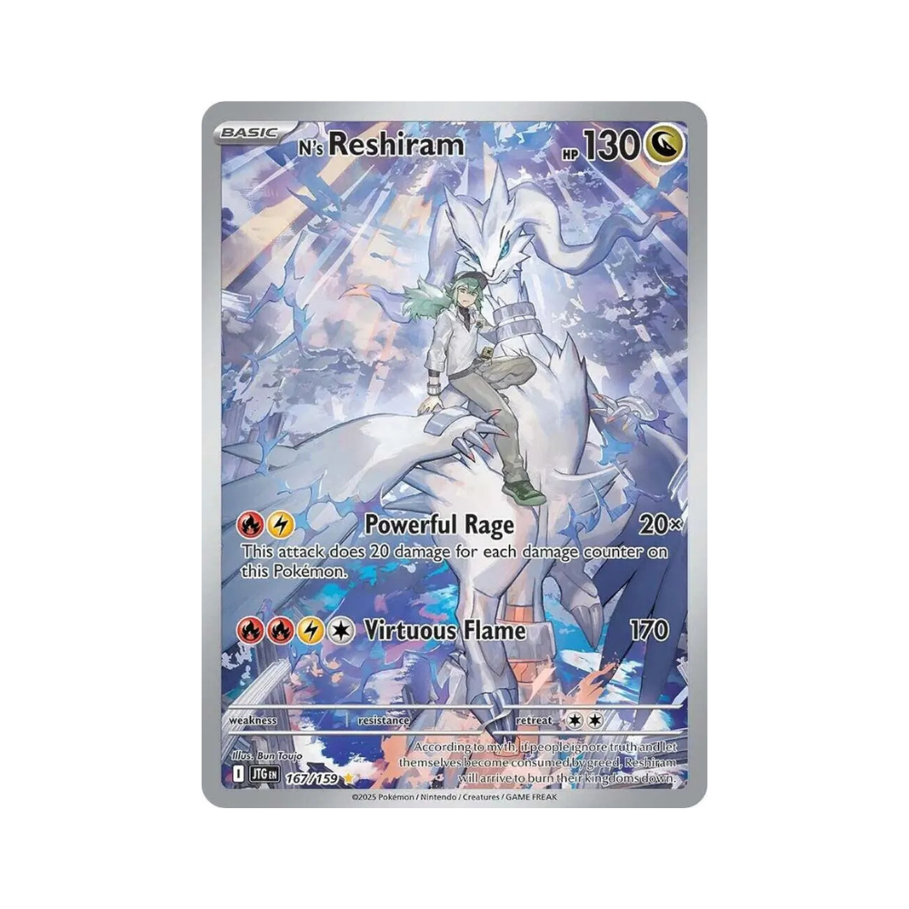2025 Pokemon SV Journey Together N's Reshiram #167/159 NM