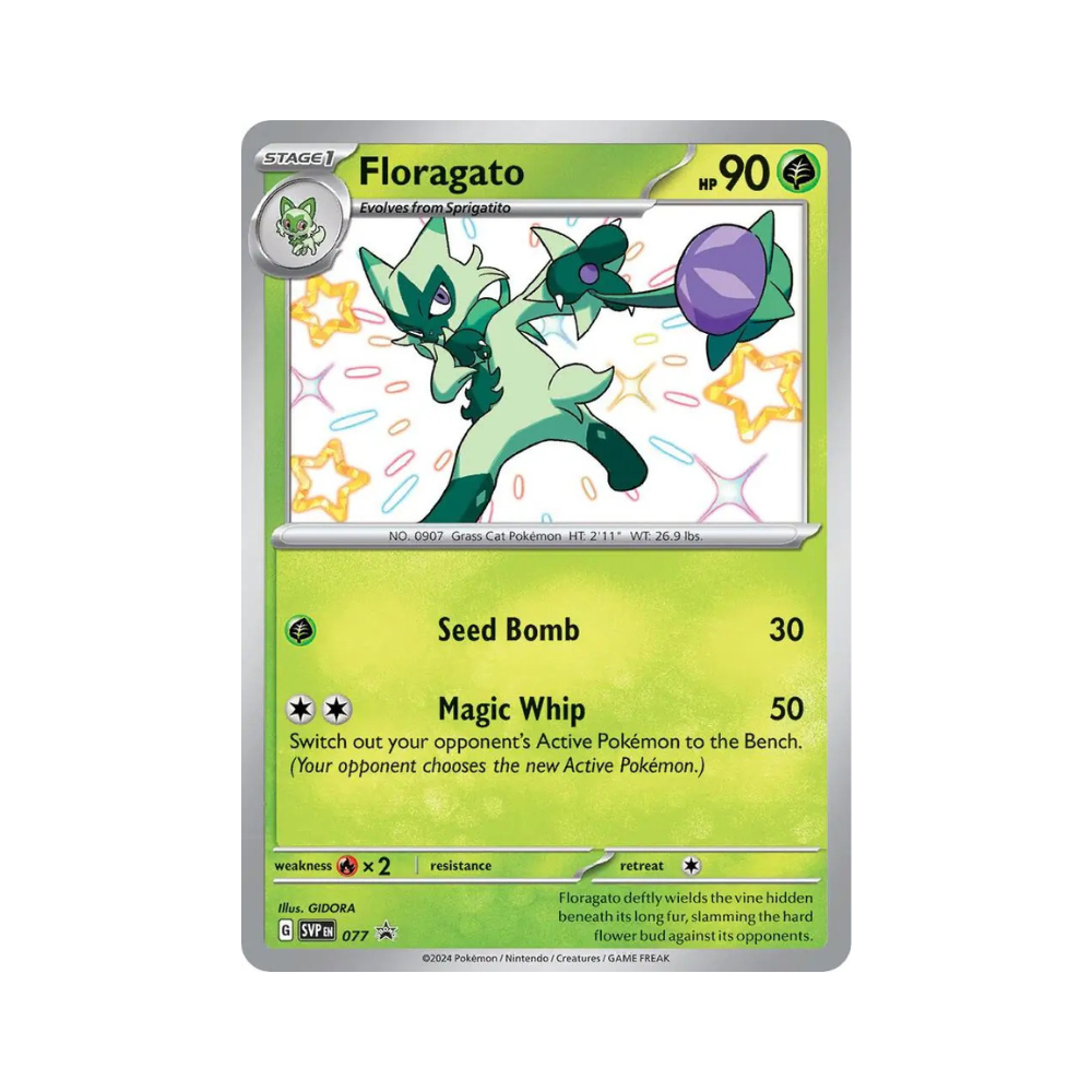 2023 Pokemon SV Black Star Promos Floragato #077 NM