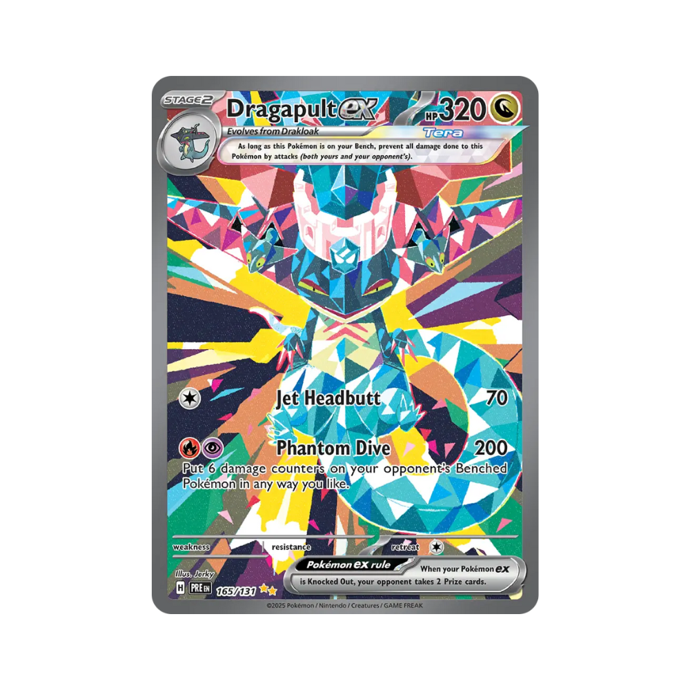 2025 Pokemon SV Prismatic Evolutions Dragapult EX #165/131 NM