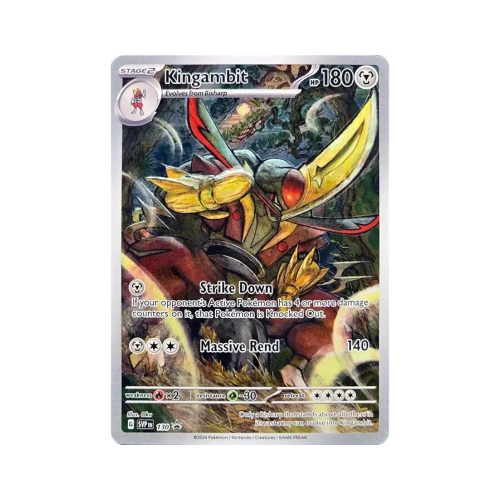 2023 Pokemon SV Black Star Promo Kingambit #130 NM