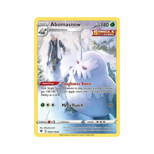 2022 Pokemon SWSH Astral Radiance Abomasnow #TG01/TG30 NM
