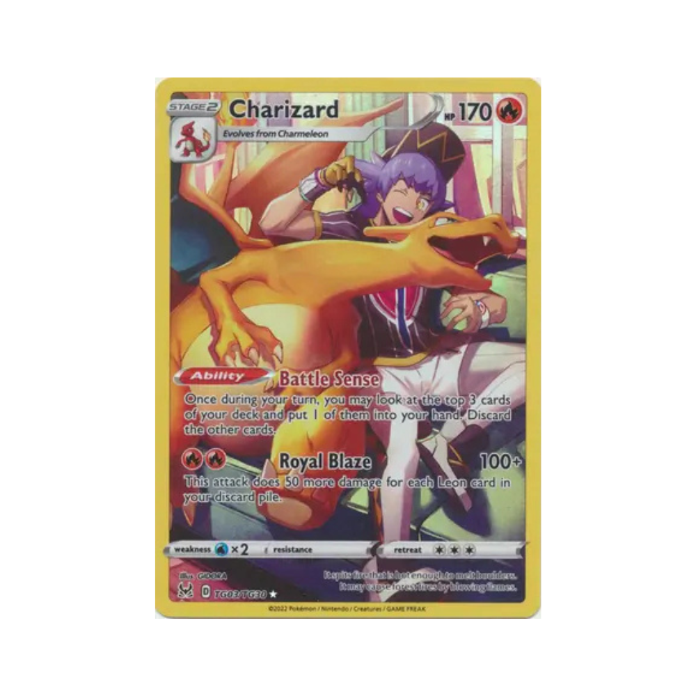 2022 Pokemon SWSH Lost Origin Charizard #TG03/TG30 NM