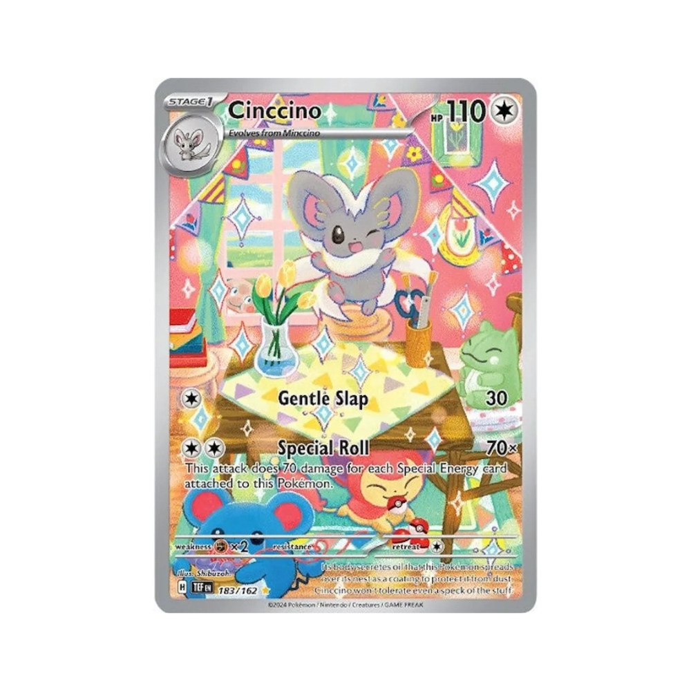 2024 Pokemon SV Temporal Forces Cinccino #183/162 NM