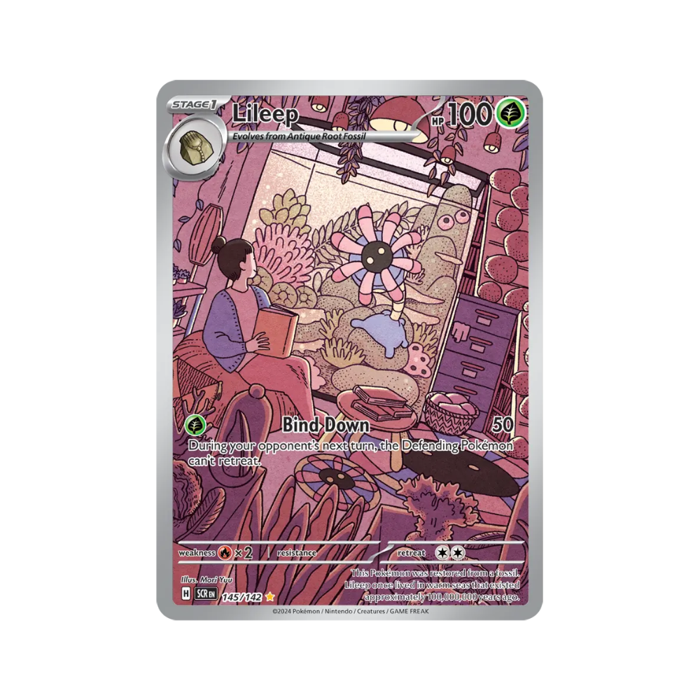 2024 Pokemon SV Stellar Crown Lileep #145/142 NM