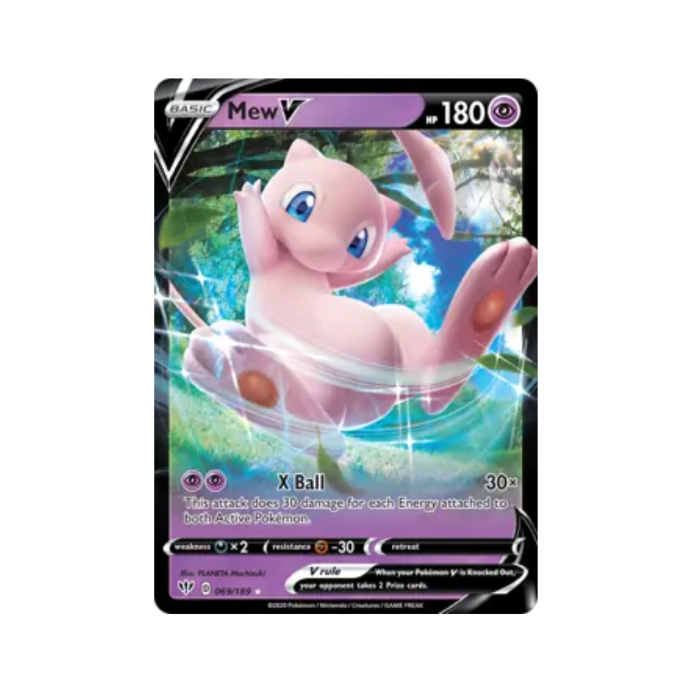 2020 Pokemon SWSH Darkness Ablaze Mew V #069/189 NM