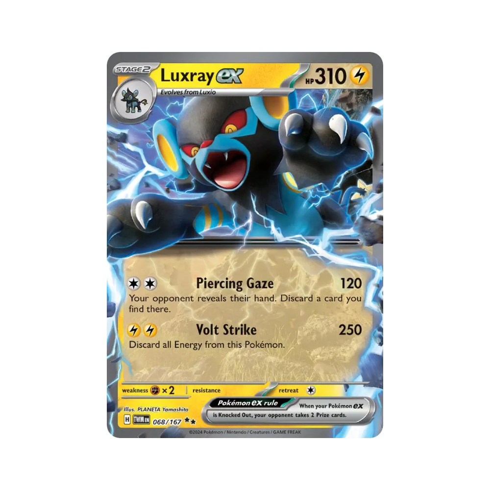 2024 Pokemon SV Twilight Masquerade Luxray EX #068/167 NM