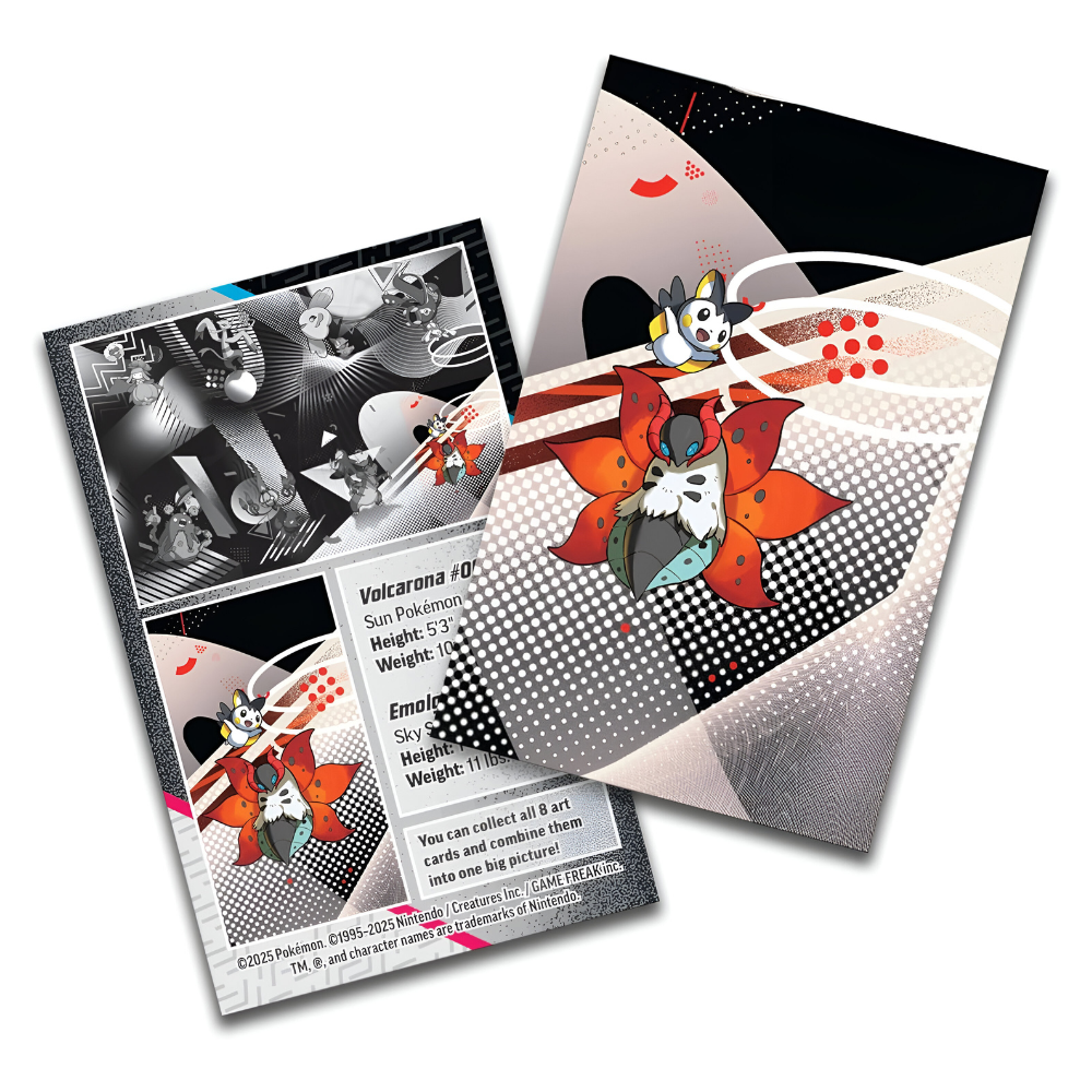 Pokemon - Scarlet & Violet - Black Bolt & White Flare - Unova Mini Tin  (Volcarona & Emolga)