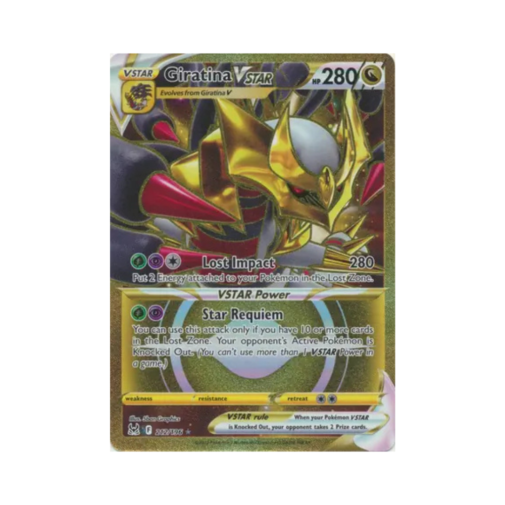 2022 Pokemon SWSH Lost Origin Giratina VStar #212/196 NM