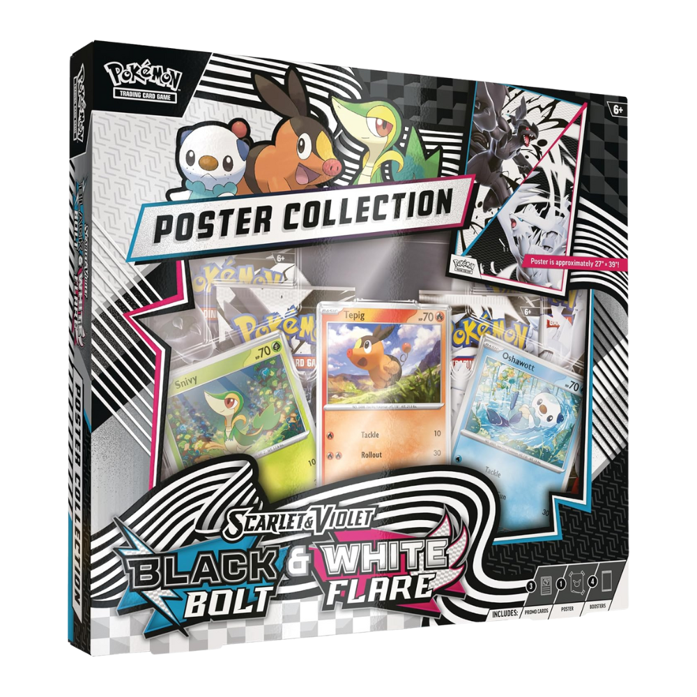 Pokemon Scarlet & Violet — Black Bolt & White Flare Poster Collection