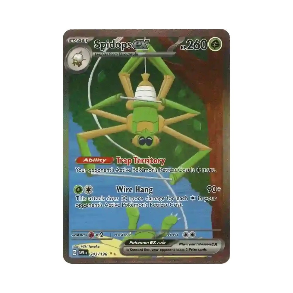 2023 Pokemon SV Base Set Spidops EX #243/198 NM