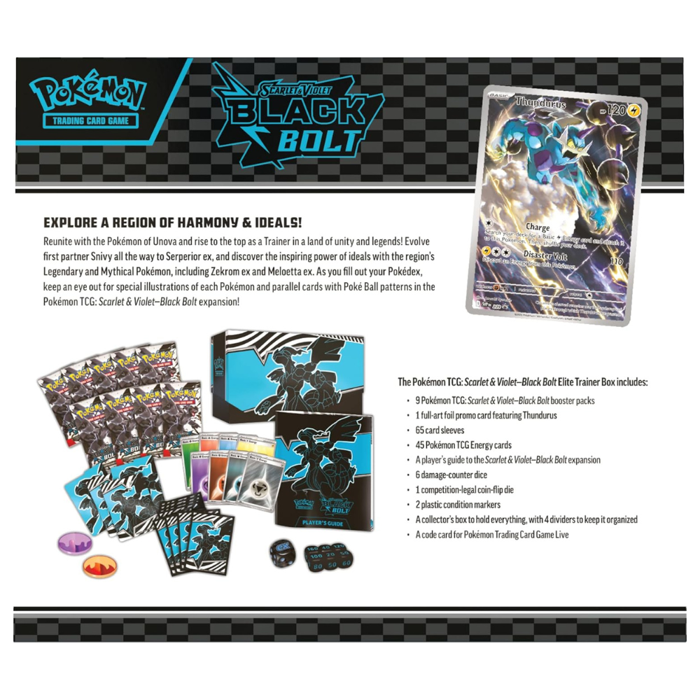 Pokemon Scarlet & Violet: Black Bolt Elite Trainer Box