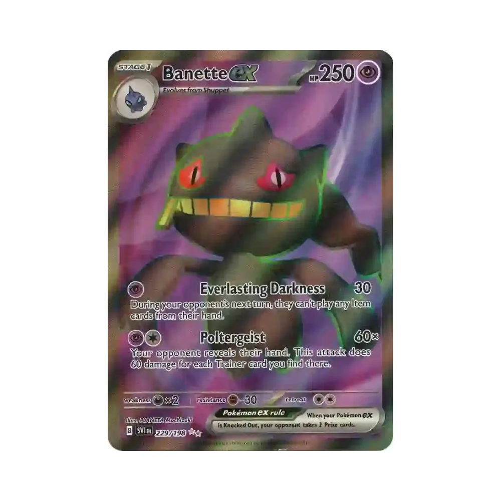 2023 Pokemon SV Base Set Banette EX #229/198 NM
