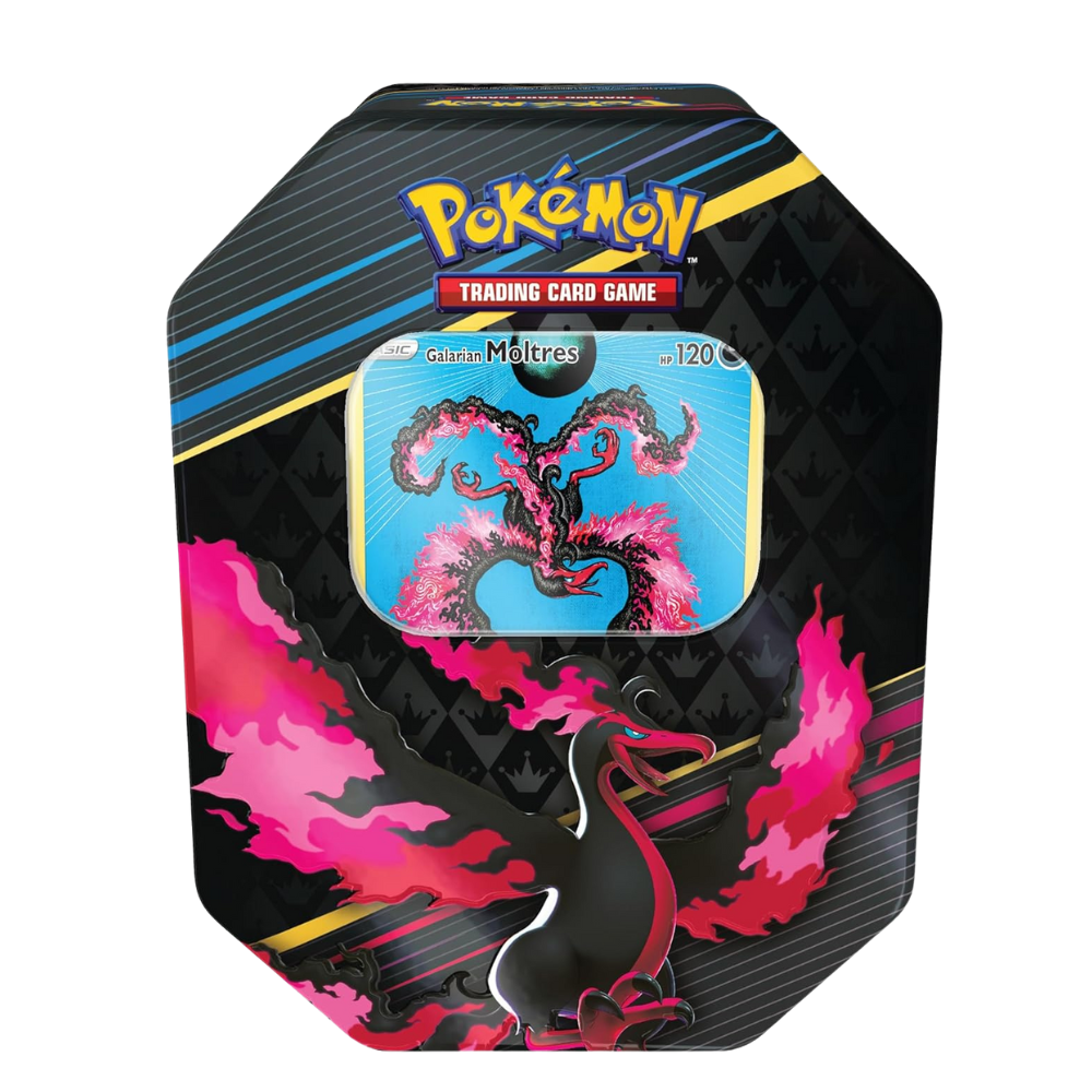 Pokemon TCG: Crown Zenith Galarian Moltres Tin